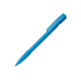 Kugelschreiber Nash Hardcolour mit Gummigriff - Hellblau bedrucken, Art.-Nr. LT80801-N0012