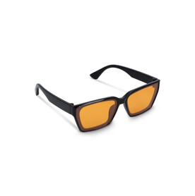 Mila Sonnenbrille UV400 - Schwarz / Orange bedrucken, Art.-Nr. LT86737-N0226