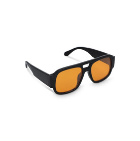 Noor Sonnenbrille UV400 - Schwarz / Orange bedrucken, Art.-Nr. LT86738-N0226