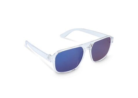 Elin Sonnenbrille UV400 - Transparent / Blau bedrucken, Art.-Nr. LT86741-N0411 Elin Sonnenbrille UV400 - Transparent / Blau bedrucken, Art.-Nr. LT86741-N0411