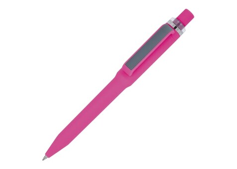 Ozzy-Stift mit Soft-Touch - Rosa bedrucken, Art.-Nr. LT87075-N0076