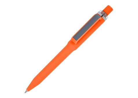 Ozzy-Stift mit Soft-Touch - Orange bedrucken, Art.-Nr. LT87075-N0026