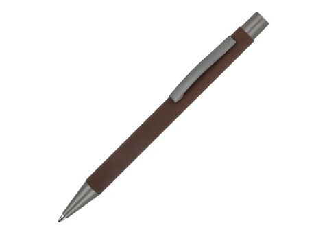 Metallkugelschreiber New York Softtouch - Dunkelbraun bedrucken, Art.-Nr. LT87767-N0050