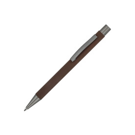 Metallkugelschreiber New York Softtouch - Dunkelbraun bedrucken, Art.-Nr. LT87767-N0050