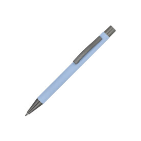 Metallkugelschreiber New York Softtouch - Pastellblau bedrucken, Art.-Nr. LT87767-N0016