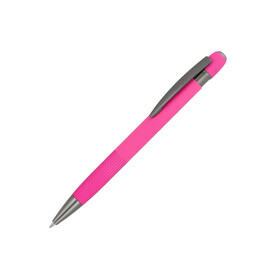 Aluminium-Kugelschreiber Toulouse Softtouch - Rosa bedrucken, Art.-Nr. LT87886-N0076