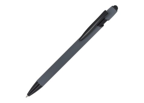 Kugelschreiber Paris Softtouch matt R-AL - Grau bedrucken, Art.-Nr. LT87888-N0061