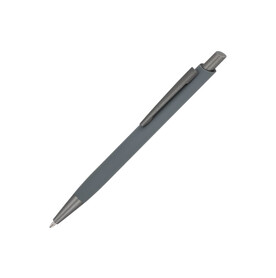 Kugelschreiber Boston Softtouch - Grau bedrucken, Art.-Nr. LT87889-N0061
