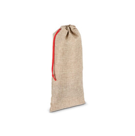 Flaschenetui im Jute-Stil 14 x 34 cm - Natur bedrucken, Art.-Nr. LT90277-N0094