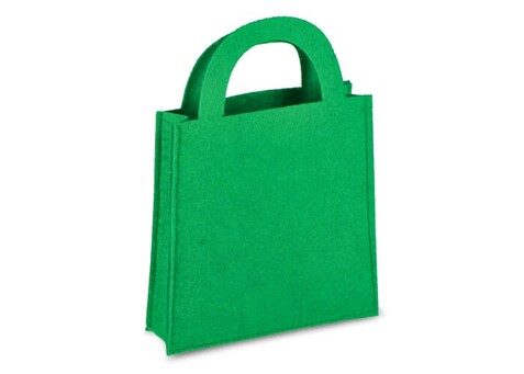 Filz-Geschenktüte 15 x 21 cm - Grün bedrucken, Art.-Nr. LT90279-N0031 Filz-Geschenktüte 15 x 21 cm - Grün bedrucken, Art.-Nr. LT90279-N0031