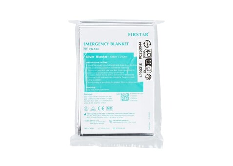 Notfall-Rettungsdecke 130 x 210 cm - Silber bedrucken, Art.-Nr. LT90318-N0005 Notfall-Rettungsdecke 130 x 210 cm - Silber bedrucken, Art.-Nr. LT90318-N0005