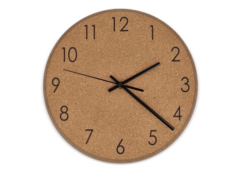 Wanduhr aus Kork - Natur bedrucken, Art.-Nr. LT91101-N0094