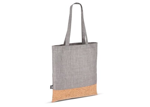 Tragetasche R-PET & Kork 35 x 40cm - Grau bedrucken, Art.-Nr. LT91393-N0061 Tragetasche R-PET & Kork 35 x 40cm - Grau bedrucken, Art.-Nr. LT91393-N0061