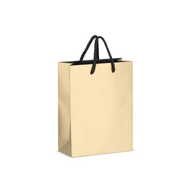 Papier Geschenktasche 18 x 8 x 24cm 200g/m² - Gold bedrucken, Art.-Nr. LT91515-N0006