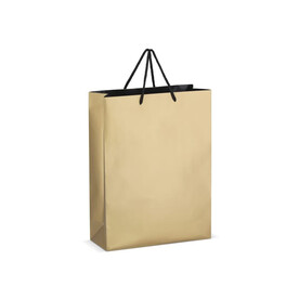 FSC Papier Geschenktasche 30 x 12 x 40cm 200g/m² - Gold bedrucken, Art.-Nr. LT91517-N0006