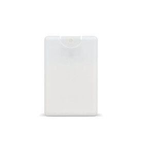 Kreditkarten-Sonnenschutzspray SPF30 aus recyceltem Material - Weiss bedrucken, Art.-Nr. LT91839-N0001