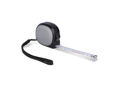 MeasureMate Rollmaßband 5M - Schwarz / Grau bedrucken, Art.-Nr. LT91875-N0261