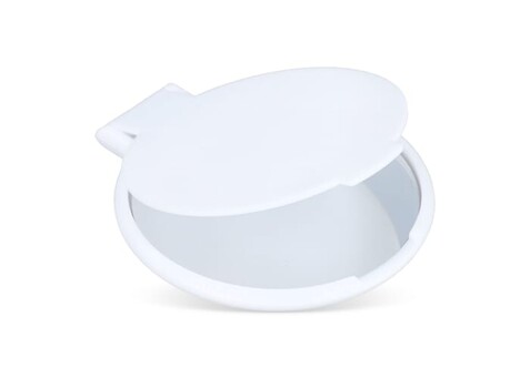 Kleiner kompakter Spiegel Charm - Weiss bedrucken, Art.-Nr. LT92734-N0001
