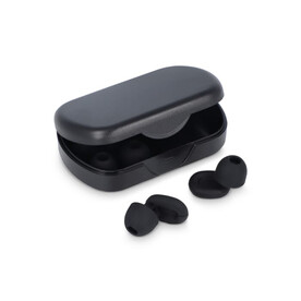 Ohrstöpsel Travel-Comfort - Schwarz bedrucken, Art.-Nr. LT92742-N0002
