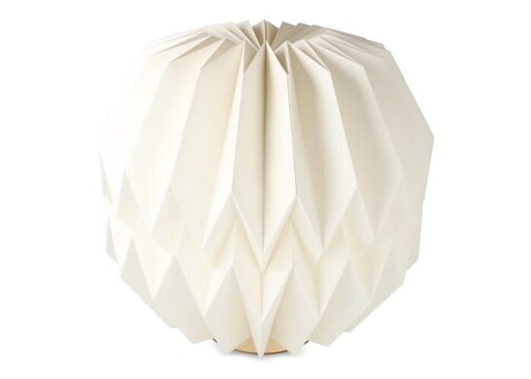 Coollux faltbare, von Origami inspirierte Papier-LED-Lampe Luna 25cm - Natur bedrucken, Art.-Nr. LT40727-N0094 Coollux faltbare, von Origami inspirierte Papier-LED-Lampe Luna 25cm - Natur bedrucken, Art.-Nr. LT40727-N0094