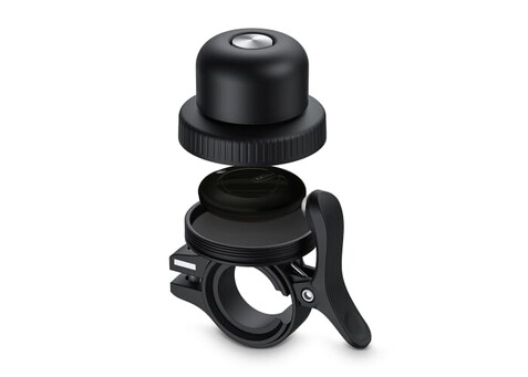 Aqiila Tagbird – Fahrradklingel mit wasserdichter Smartfinder - Schwarz bedrucken, Art.-Nr. LT45202-N0002