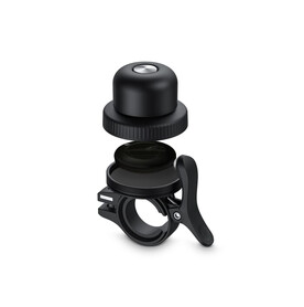 Aqiila Tagbird – Fahrradklingel mit wasserdichter Smartfinder - Schwarz bedrucken, Art.-Nr. LT45202-N0002