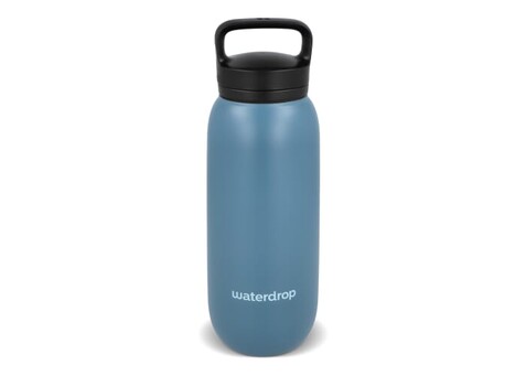 Waterdrop Allround-Thermoflasche mit Trinkaufsatz 600 ml - Graublau bedrucken, Art.-Nr. LT47000-N0065 Waterdrop Allround-Thermoflasche mit Trinkaufsatz 600 ml - Graublau bedrucken, Art.-Nr. LT47000-N0065