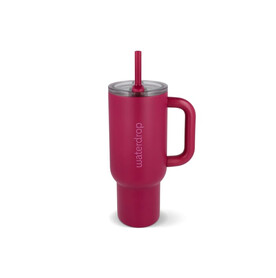 Waterdrop Explorer Thermobecher 1,1 l - Dunkelrosé bedrucken, Art.-Nr. LT47003-N0078