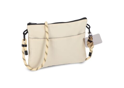 Crossbody Tasche mit Paracord-Gurt - Beige bedrucken, Art.-Nr. LT95321-N0055