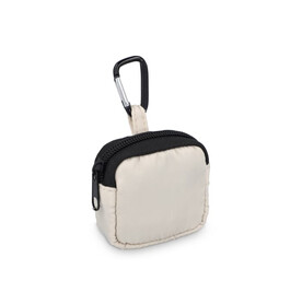 Nylon-Kopfhöreretui 6,5 x 6 cm - Beige bedrucken, Art.-Nr. LT95323-N0055