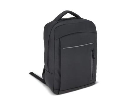 PU Osaka Laptop-Rucksack 30 x 14 x 42 cm 15 l - Schwarz bedrucken, Art.-Nr. LT95340-N0002 PU Osaka Laptop-Rucksack 30 x 14 x 42 cm 15 l - Schwarz bedrucken, Art.-Nr. LT95340-N0002