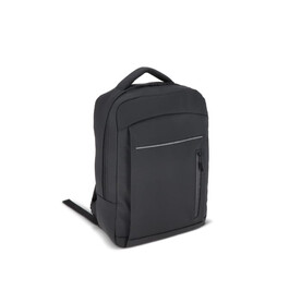 PU Osaka Laptop-Rucksack 30 x 14 x 42 cm 15 l - Schwarz bedrucken, Art.-Nr. LT95340-N0002