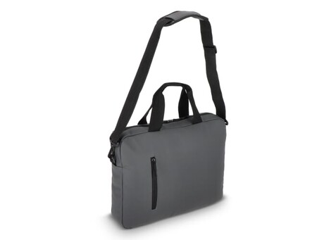 PU SoMa Laptop-Tasche 28 x 38 x 5 cm - Grau bedrucken, Art.-Nr. LT95341-N0061