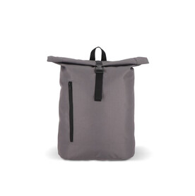 R-PET 600D Rolltop-Rucksack 20L - Grau bedrucken, Art.-Nr. LT95350-N0061