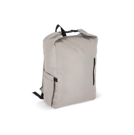 R-PET 600D Rolltop-Rucksack 20L - Grau bedrucken, Art.-Nr. LT95352-N0061