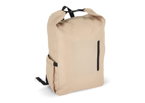 R-PET 600D Rolltop-Rucksack 20L - Ecru bedrucken, Art.-Nr. LT95352-N0054
