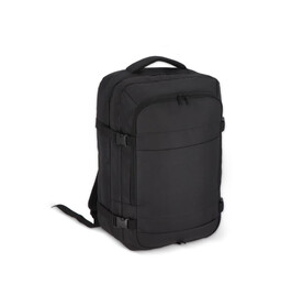 R-PET 600D Handgepäck Rucksack 22L - Schwarz bedrucken, Art.-Nr. LT95353-N0002