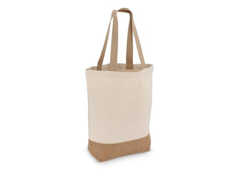 Baumwoll-Jute Tragetasche OEKO-TEX® 41 x 13 x 41cm 320g/m² - Ecru bedrucken, Art.-Nr. LT95374-N0054 Baumwoll-Jute Tragetasche OEKO-TEX® 41 x 13 x 41cm 320g/m² - Ecru bedrucken, Art.-Nr. LT95374-N0054