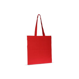 Tasche Bio-Baumwolle Farbe lang 140g/m² 38x42 cm - Rot bedrucken, Art.-Nr. LT95377-N0021