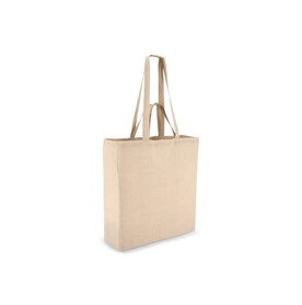Tragetasche aus Baumwolle OEKO-TEX® 38 x 10 x 42cm 140g/m² - Ecru bedrucken, Art.-Nr. LT95382-N0054