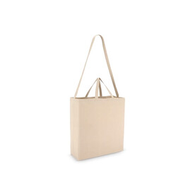 Tragetasche aus Baumwolle OEKO-TEX® 40 x 13 x 44cm 220g/m² - Ecru bedrucken, Art.-Nr. LT95385-N0054
