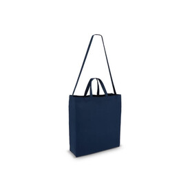 Tragetasche aus Baumwolle OEKO-TEX® 40 x 13 x 44cm 220g/m² - Dunkelblau bedrucken, Art.-Nr. LT95386-N0010