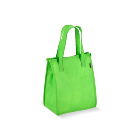 R-PET Kühltasche Non Woven 23x 15 x 27,5cm 75g/m² - Hellgrün bedrucken, Art.-Nr. LT95392-N0032