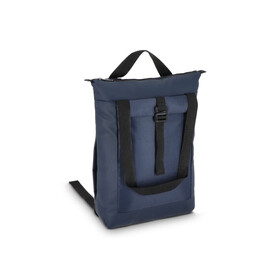 rPET 600D Navi Laptop-Rucksack 36 x 40 x 10 cm - Dunkelblau bedrucken, Art.-Nr. LT95397-N0010