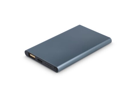 Enera Powerbank USB-C 4000 mAh R-AL - Gun metal - dark bedrucken, Art.-Nr. LT95514-N0035