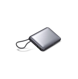 Nova Wireless Powerbank Kompatibel mit MagSafe und Apple Watch 10000 mAh - Dunkelgrau bedrucken, Art.-Nr. LT95517-N0060
