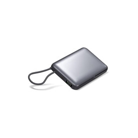 Nova Wireless Powerbank Kompatibel mit MagSafe und Apple Watch 10000 mAh - Dunkelgrau bedrucken, Art.-Nr. LT95517-N0060