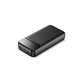 Nolu Powerbank mit LED-Anzeige 20000 mAh - Schwarz bedrucken, Art.-Nr. LT95519-N0002