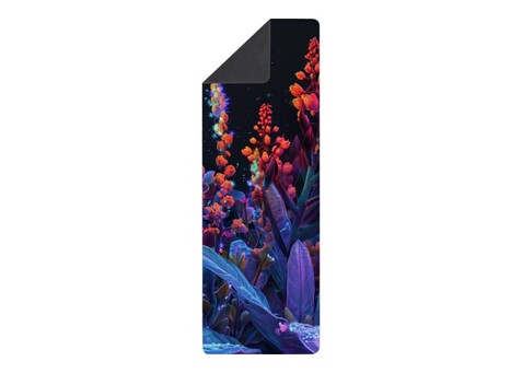 Yoga-Matte mit Sublimationsdruck, 61 x 173 cm, mit Tragegurt - Weiss bedrucken, Art.-Nr. LT97206-N0001