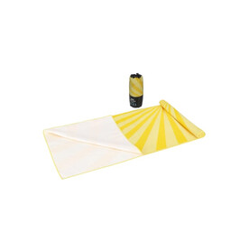 R-PET-Schnelltrocknungs-Strandtuch 100 × 180 cm, Sublimationsdruck - Gelb bedrucken, Art.-Nr. LT97215-N0041